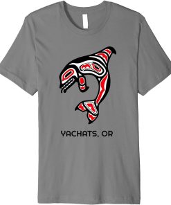 Yachats, Oregon Native American Orca Killer Whales Gift Premium T-Shirt