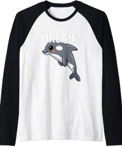 Orcay? orca Raglan Baseball Tee