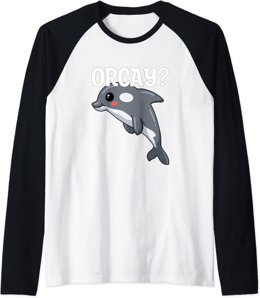 Orcay? orca Raglan Baseball Tee